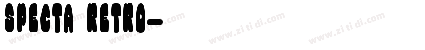 Specta Retro字体转换